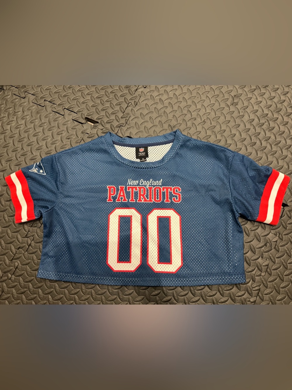 NFL New England Patriots Blue Cropped Jersey